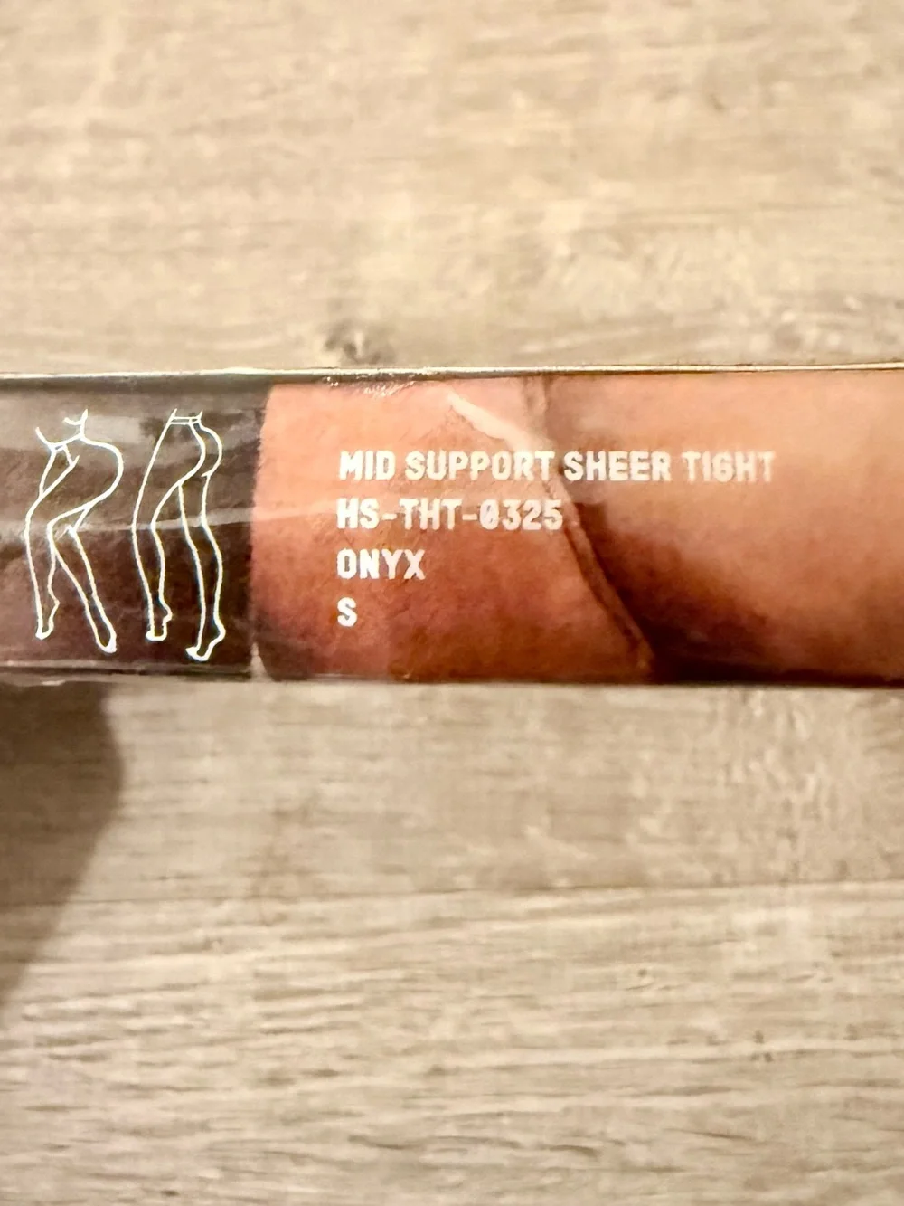 SKIMS Mid Support Sheer Tight - Onyx